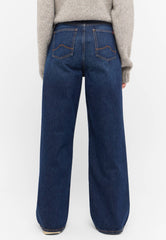 Damskie Spodnie Jeansowe Mustang Style Luise Wide Denim Blue 1015998 5000 840