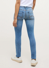 Damskie Spodnie Jeansowe Mustang Style Quincy Skinny Denim Blue 1013600 5000 402