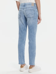 Damskie Spodnie Jeansowe Mustang Style Rebecca Slim Denim Blue 1016620 5000 302