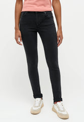 Damskie Spodnie Jeansowe Mustang Style Shelby Skinny Denim Black 1014341 4000 802