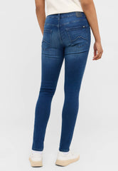 Damskie Spodnie Jeansowe Mustang Style Shelby Skinny Denim Blue 1015975 5000 742