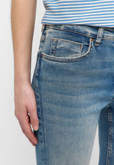 Damskie Spodnie Jeansowe Mustang Style Shelby Slim Boot Denim Blue 1016202 5000 421