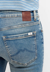 Damskie Spodnie Jeansowe Mustang Style Shelby Slim Boot Denim Blue 1016202 5000 421