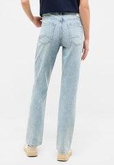 Damskie Spodnie Jeansowe Mustang Style Brooks Straight Denim Blue 1016550 5000 315