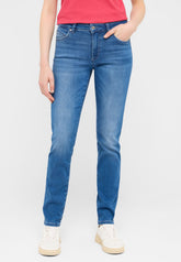 Damskie Spodnie Jeansowe Mustang Style Crosby Relaxed Slim Denim Blue 1016912 5000 582