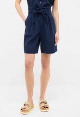 Damskie Szorty Materiałowe Mustang Style Darrah Navy Blazer 1016586 5324