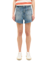 Damskie Szorty Mustang Style Purley Shorts Denim Blue 1016560 5000 332