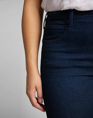 Damskie Spodnie Jeansowe Lee Super High Scarlett Dark Evita L32GPVYY 112107495