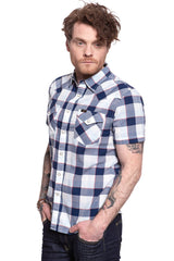 Koszula Męska Krótki Rękaw Lee SS Western Blueprint L640NMLH 112115292