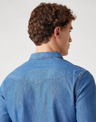 Koszula Męska Wrangler Ls Western Shirt Mid Stone W5F25K14V 112130117