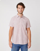 Koszula Męska Wrangler SS 1Pkt Shirt Barn Red W5J6OFXER 112130187