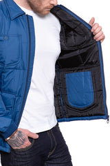 KURTKA LEE LIGHTWEIGHT PADDED OIL BLUE L86CUJMO 112122639