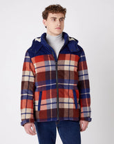 KURTKA ZIMOWA WRANGLER THE CHECK POP-OVER PUCE BROWN W4D3SGH06 112129117