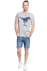 Męskie Spodnie Jeansowe Krótkie Lee 5 Pocket Short Jeans Maui Mid L73EMGTP 112120490