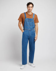 Lee Bib Mid Męskie Spodnie Jeansowe Ogrodniczki Jeans Mid Shade 112349314 L72z017385