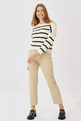 LEE CAROL DAMSKIE SPODNIE JEANSOWE SAND L30UQHFV 112139812