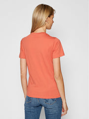 Lee Circle Tee Damski T-shirt Logo Nadruk Paprika L40TEHNI 112108747