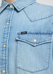 Damska Koszula Jeansowa Lee Western Shirt Modern Blue 112363425
