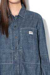 Lee Damska Koszula Jensowa Workwear Overshirt Workwear Blue L48QXGKR 112111092