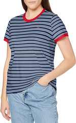 Lee Damska Koszulka Yarn Dye Stripe Tee Frost Pink L41PKAMC 112109129