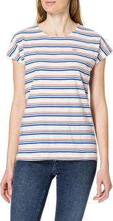 LEE DAMSKA KOSZULKA Z KRÓTKIM RĘKAWEM CAP SLEEVE TEE SUMMER BLUE L41FJXNJ 112108936