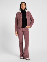 Damska Kurtka Jeansowa Lee Sherpa Rider JKT Dreamy Mauve 112355172