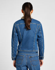 Damska Kurtka Jeansowa Lee Sherpa Rider Middle of the Ocean 112355107