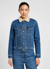 Damska Kurtka Jeansowa Lee Sherpa Rider Middle of the Ocean 112355107