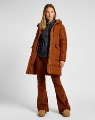 Damska Kurtka Lee Long Puffer Jacket Clove 112355178 LI54016312