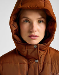 Damska Kurtka Lee Long Puffer Jacket Clove 112355178 LI54016312