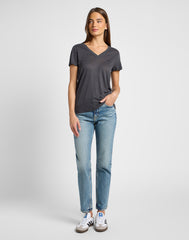 Damskie Spodnie Jeansowe Lee Carol Nostalgia Denim 112360027 L30u016287