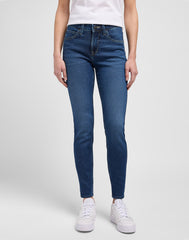 Damskie Spodnie Jeansowe Lee High Rise Skinny Material Girl 112351300 L34G016006