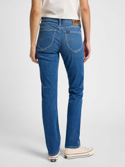 Damskie Spodnie Jeansowe Lee Marion Straight Mid Stop 112355267