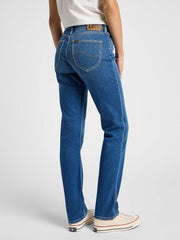 Damskie Spodnie Jeansowe Lee Marion Straight Mid Stop 112355267