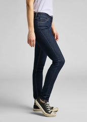 Damskie Spodnie Jeansowe Lee Scarlett Solid Blue 112145236