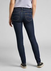 Damskie Spodnie Jeansowe Lee Scarlett Solid Blue 112145236