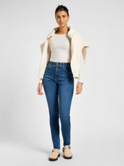 Damskie Spodnie Jeansowe Lee ULC Skinny Blue Format 112357956
