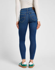 Damskie Spodnie Jeansowe Lee Scarlett High Zip Indigo Realnes 112355547 L31B016319