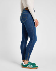 Damskie Spodnie Jeansowe Lee Scarlett High Zip Indigo Realnes 112355547 L31B016319