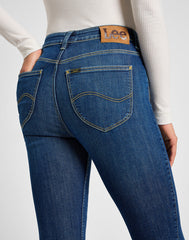 Damskie Spodnie Jeansowe Lee Scarlett High Zip Indigo Realnes 112355547 L31B016319