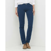 LEE DAMSKIE SPODNIE SZTRUKOSWE ELLY Bering Sea Blue L305LO61 112106099