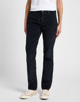 Damskie Spodnie Sztruksowe Lee Marion Straight Unionall Black 112359984 L301016299