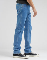 Lee Daren Zip Fly Męskie Spodnie Jeansowe Azure Mid L707OWC16 112331704