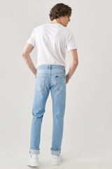 Lee Daren Zip Fly Męskie Spodnie Jeansowe Bleached Cody L707NLUH 112145465