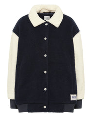 Kurtka Przejściowa Damska Lee Elongated Varsity Jacket Sherpa Navy L55IEX35 112320682