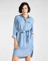 LEE ESSENTIAL DRESS DAMSKA SUKIENKA SUMMER BLUE L50EIINJ 112111309