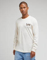Koszulka Z Długim Rękawem Męska Lee Essential Tee Longsleeve Ecru 112342483 LL97016990
