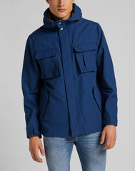 Lee Fisherman Anorak Męska Kurtka Zimowa Washed Blue L86UKCLR 112122788