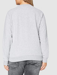 Lee Graphic Crew Sws Damska Bluza Klasyczna Logo Nadruk Grey Mele L53TTXMP 112112533