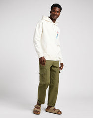 Lee Męska Bluza Z Kapturem Nierozpinana Graphic Hoodie Ecru 112349068 LM34015543